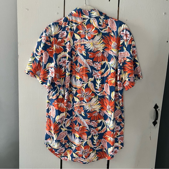 Bonobos Casual Button Down Shirt Vibrant Abstract Pattern Pima Cotton - Picture 3 of 6